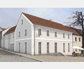 Grafik: Architekturbüro Greiner/Markt Bad Neualbenreuth/exb
Nach dem Abschluss der Sanierung soll das Anwesen Marktplatz 4 so aussehen. Ein Drittel der Fläche im Gebäude wird der Dorfladen nutzen. Die anderen Räumlichkeiten stehen etwa für die Musikschule oder für die Krabbelgruppe zur Verfügung.