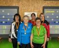 Bild: Uwe Rupprecht/exb
Die siegreichen Kegel-Seniorinnen: Marion Büdinger (von links), Karola Pförtsch, Andrea Übelacker, Roswitha Götz und Jana Peter.