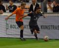 Bild: Dirk Meier
Oliver Gorgiev (rechts) im Trikot des 1. FC Nürnberg beim Bananenflanker-Legendenturnier in Regensburg. In dieser Szene schüttelt er den Ex-Nationalspieler Dariusz Wosz (einst VfL Bochum und Hertha BSC) ab.