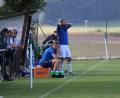 Archivbild: Dieter Jäschke
Fabian Hirmer (sitzend) und Markus Peetz bilden auch in der kommenden Saison das Trainerduo bei der SpVgg Schirmitz.