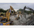 Bild: Plannerer GmbH/exb
Gleich neun Abbruchbagger der Firma Plannerer sind hier auf einer Baustelle gleichzeitig im Einsatz.