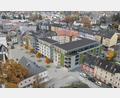 Bild: Architekturbüro Sticht, Vision-W
Das ist die überarbeitete Planung des Wohnquartiers im Winkel. Optisch stechen die größere Parkgarage, die Fassadenbegrünung und die Photovoltaikanlage auf dem Dach hervor.