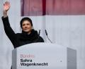 Bild: Sven Hoppe/dpa
Parteigründerin Sahra Wagenknecht verknüpft ihr politisches Schicksal mit dem Erfolg bei der Bundestagswahl. (Archivbild)