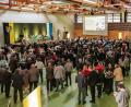 Bild: Peter Mayer/exb
Rund 400 geladene Gäste nehmen am Jahresempfang der Großen Kreisstadt Schwandorf in der Oberpfalzhalle teil.