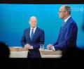 Bild: Kay Nietfeld/dpa
Heftige Wortgefechte: Olaf Scholz und Friedrich Merz im TV-Duell von ARD und ZDF.