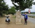 Bild: Helmut Schuller
Helmut Schuller mit seinem Fahrrad auf den Weg von Weiden nach Santiago de Compostela