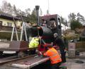 Bild: mh
Stundenlang arbeiteten die Kolpingsmitglieder im Freien, um der "Loukomotive" den letzten Schliff zu verleihen.