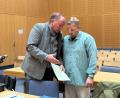 Bild: Ganzmann
Verteidiger Oliver Scheffler und sein Mandant besprechen letzte Details vor dem Prozess.