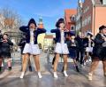 Bild: Gabi Schönberger
Die Mädchen der DJK-Tanzgruppe "Dance Unlimited" sorgen in Weiden für Faschingsstimmung.