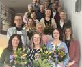 Bild: Synlab MVZ Weiden, exb 
Bis zu 40 Jahre sind die Beschäftigten bei Synlab, die der Labordienstleister bei einer Mitarbeiterehrung auszeichnete.
