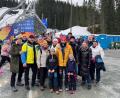 Bild: Frenzel/privat
Eric Frenzel (Mitte vorne mit seinen Kindern Emma und Leopold) hatte bei der WM in Trondheim auch Zeit, die Flossenbürger zu begrüßen.
