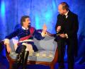 Bild: Helmut Kunz
Sebastian Schlagenhaufer als König Ludwig II. auf der Therapiecouch von Dr. von Gudden, gespielt von Ramon Bessel.