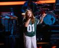 Bild: Claudius Pflug/Joyn
Die Kemnatherin Lena Kiele legte bei den Blind Auditions mit dem Rap-Song "Mangos mit Chili" von Nina Chuba einen starken Auftritt hin.