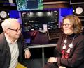 Bild: Stadttheater Amberg/exb
Kulturreferent Fabian Kern und Journalistin Anke Schäfer produzieren die Podcasts im Stadttheater.
