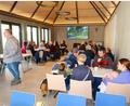 Bild: bsc
Groß war das Interesse beim Tag der offenen Tür im neuen Rathaus. Im Sitzungssaal gab es eine ausführliche Film- und Bilderpräsentation.
