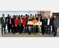 Bild: bankeigen/Volksbank Raiffeisenbank Nordoberpfalz eG
Geschäftsstellenleiter Peter Gmeiner (3. von rechts) und Berater Sandro Meyer (1. von links) mit den Vertretern der Vereine und Einrichtungen.