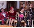 Bild: Christopher Heinrich/exb
Streiten sich um das Erbe: (von links) Richard Pomeroy (Jürgen Hoffmann), Ludmilla Stroganoff (Magdalena Fröhlich), Gilla Winterbottom (Julia Grund) und Siegfried Roy Toby (Fabian Jonas).