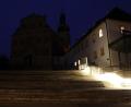 Bild: Wolfgang Steinbacher
Die Beleuchtung der Amberger Bergkirche wird zur Earth Hour für eine Stunde abgeschaltet.