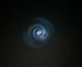 Bild: Stephan Bodensteiner
Das blaue Spiral-Licht war am Montagabend auch von Kohlberg aus zu sehen.