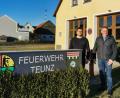 Bild: Portner
Vorsitzender Christian Kühner (links) und Festleiter Adolf Hammer können aufatmen: Das Programm für das Jubiläum "150 Jahre Feuerwehr Teunz" im Frühjahr 2026 steht.