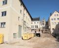 Bild: kek
Der Abriss des hinteren Teils des ehemaligen Hotels Goldner Löwe gehört vorerst zu den letzten städtebaulichen Maßnahmen in Auerbach, weil die Haushaltslage zu Einsparungen zwingt.