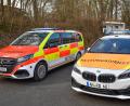 Bild: Petra Hartl
Zwei NEF-Generationen nebeneinander: der 2er-BMW (rechts) und der Mercedes Vito.