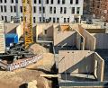 Bild: Matthias Bäumler/fph
Handwerker haben in den vergangenen Tagen wie mit einem Baukasten die einzelnen Büros aufgebaut, von innen nach außen.