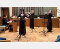 Bild: hbl
Vier hochmotivierte Musikerinnen in Aktion: Von links Klara Bäumler, Maren Gleixner, Marion Elling-Birkhan, Annemarie Brinckmann