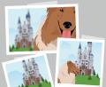 Grafik: Marina Gube
Ein Blick ins Fotoalbum: Linchen und Kara auf Neuschwanstein.