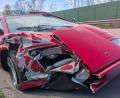 Bild: Polizeiinspektion Cuxhaven
Ein Mann ist bei Cuxhaven mit seinem Lamborghini Countach verunglückt.