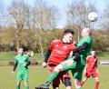 Bild: Gebert
Der TSV Konnersreuth schrammte beim 1:1 gegen den VfB Rehau knapp an der ersten Heimniederlage in dieser Saison vorbei. Das Bild zeigt Stefan Bauer (rotes Trikot) im Luftkampf mit dem Rehauer Jonas Peschek.