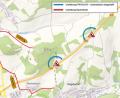 Grafik: Staatliches Bauamt Amberg-Sulzbach
Die Verkehrslenkung während des Neubaus der beiden Brücken über die B470 im Stadtgebiet von Auerbach.