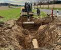 Bild: Gabi Schönberger
Seit der vergangenen Woche laufen in Theisseil die Arbeiten an den gebrochenen Wasserleitungen.