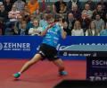 Bild: Rudi Dümpert
Bastian Steger mit vollem Einsatz. Mit dem TSV Bad Königshofen steht er im Halbfinale um die deutsche Meisterschaft.