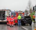 Bild: Wolfgang Steinbacher
In Ursensollen ist ein LKW auf einen PKW aufgefahren.