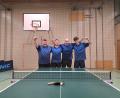 Bild: Verein/TTSC Kümmersbruck
Das Kümmersbrucker Quartett um Matthias Hummel (von links), Michael Hummel, Markus Hummel und Jonas Dinter bejubelte die Meisterschaft in der Tischtennis-Verbandsliga.