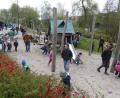 Bild: rn
Auf dem Areal des Kinderspielplatzes lockte eine neue "Disziplin": Suchen nach Eiern und Schokolade