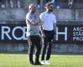 Bild: Hubert Ziegler
Trainer Markus Kipry (links) und Sportlicher Leiter Erdal Izmire tüfteln derzeit am Masterplan, um die DJK Gebenbach in der Bayernliga zu halten.