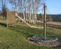 Bild: jr
Eine Attraktion bekommt der Spielplatz beim Grenzlandturm (Bild) mit einem maßstabsgetreuen Nachbau des Tillenbergturms als Kletter- und Rutschturm.