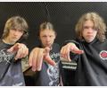 Bild: Paulina Schmidt
Sie wollen als Rock-Band durchstarten (von links): Artem, Andrij und Peter von den "Wet Wipes".