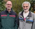 Bild: Sven Grünert
Der neue Förster für Amberg, Freudenberg und Kümmersbruck, Stefan Binner (links), und sein Vorgänger Werner Lang.
