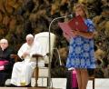 Bild: Kritzenberger
Silvia Kritzenberger im August 2022 bei einer Generalaudienz mit Papst Franziskus.