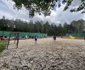 Bild: Dominic Reiter/exb
Der feuchte Sand macht das Spiel beim Beachsoccer-Cup nicht immer leicht.
