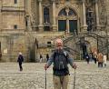 Bild: Groth
Geschafft! Achim Groth vor der Kathedrale in Santiago de Compostela.
