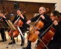 Bild: Kunz
Das Cello-Quartett spielt "Wie schön leuchtet der Morgenstern" von Johann Sebastian Bach.
