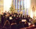 Bild: bey
Der Männergesangverein Frohsinn singt zu Beginn des Konzertes über einen "Advent, so gnadenreich".