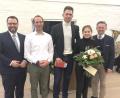 Bild: wro
Im Mittelpunkt des Neujahrsempfangs standen die Ehrungen. Bürgermeister Matthias Grundler gratulierte DJK-Vorsitzendem Wolfgang Knoll, dem Triathleten Joachim Beer und der Abiturientin Teresa Meister (von links). Auch Landtagsabgeordneter Tobias Reiß gratulierte.