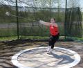 Bild: kro
Hammerwerferin Ricarda Baum (TB Jahn Wiesau) in Aktion.