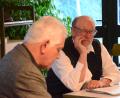 Bild: Kunz
Bernhard Setzwein als Dietrich Bonhöffer und Stefan Voit in der Rolle des "Ochsensepps" Josef Müller.