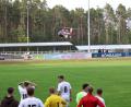 Bild: Dieter Jäschke
Nach dem Spiel landete ein Rettungshubschrauber, weil sich ein Gästespieler an der Schulter verletzt hatte.